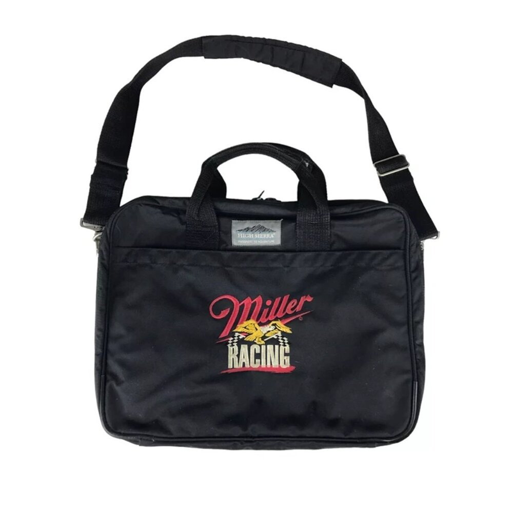 High‎ Sierra Unisex Black Miller Racing Detachable Adjustable Strap Document Bag